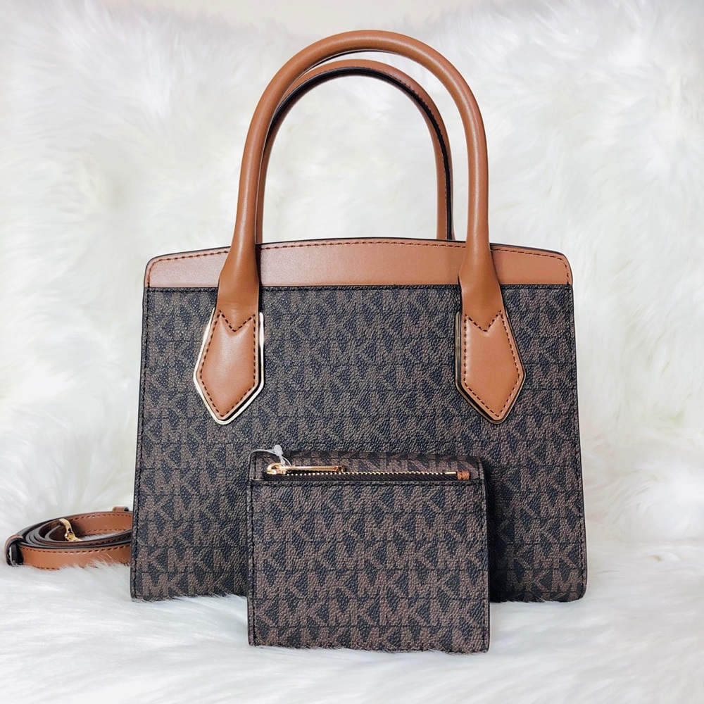 3PCS Michael Kors Montgomery Messenger Wallet Set - Picture 4 of 8